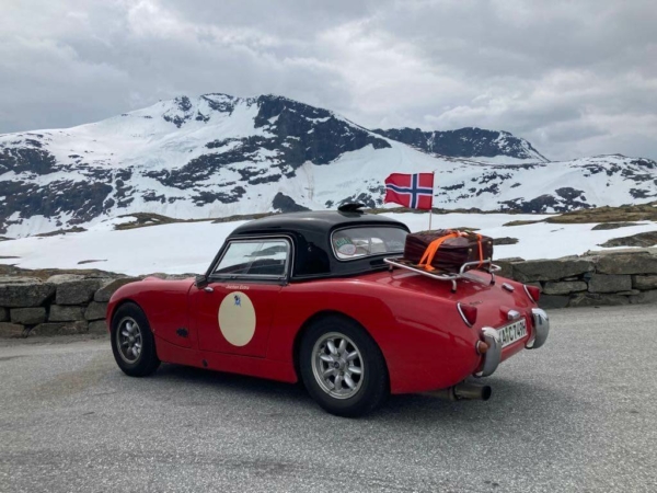 European Healey Frosch in Norwegen