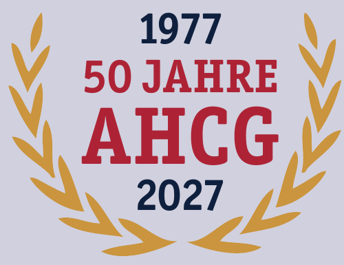 Lorbeer-Badge 1977 · 50 Jahre AHCG · 2027